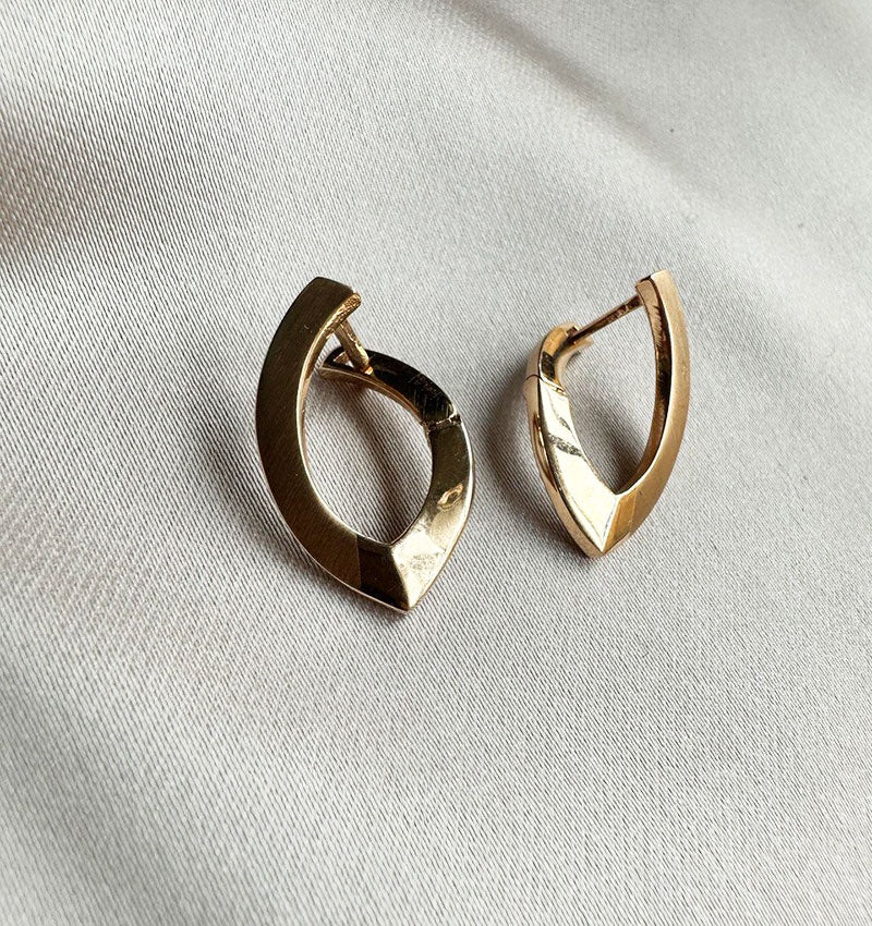 Серьги из розового золота