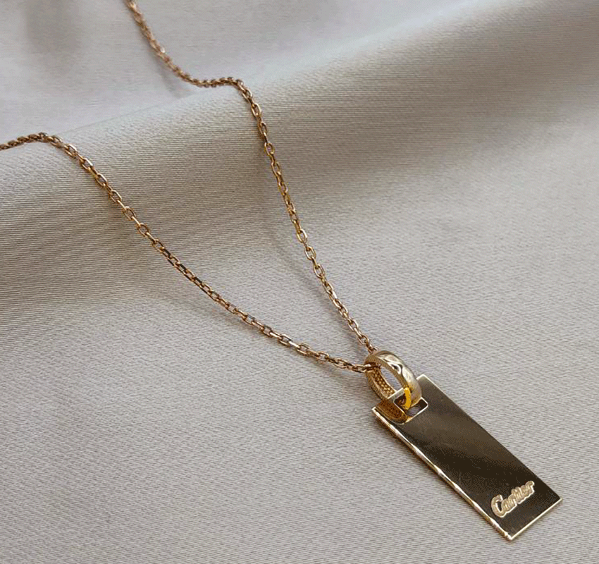 Rose gold necklace