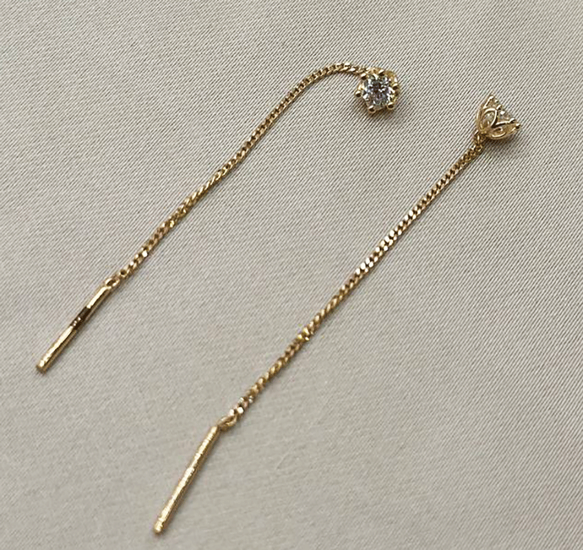 Серьги из розового золота