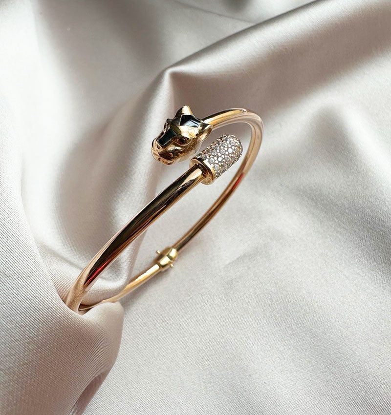 Brățară din aur roz cu zirconiu