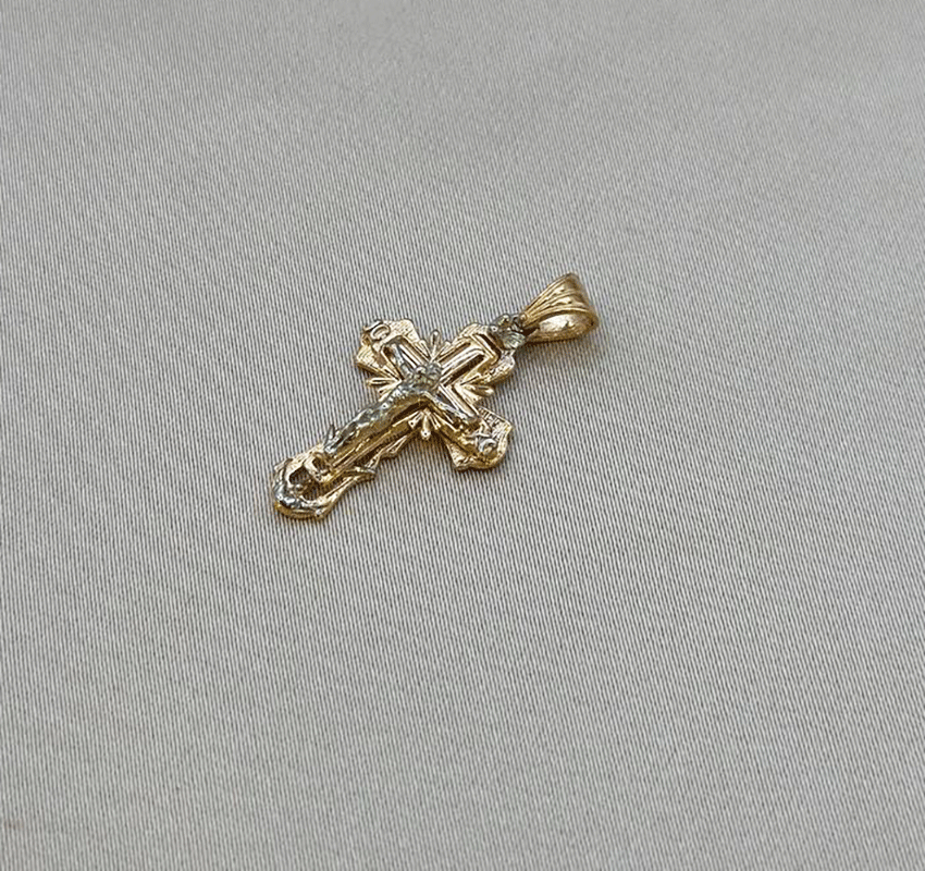 Rose gold cross