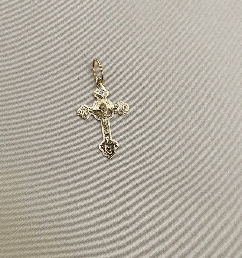 Rose gold cross pendant