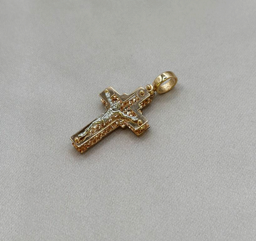 Rose gold cross