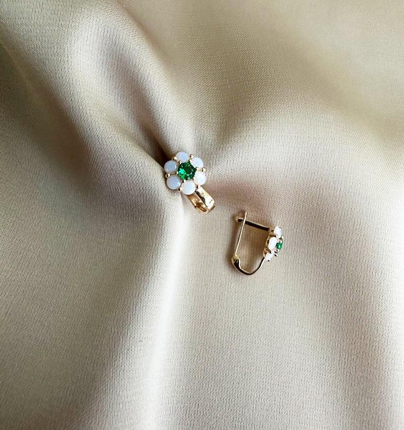 Серьги из розового золота