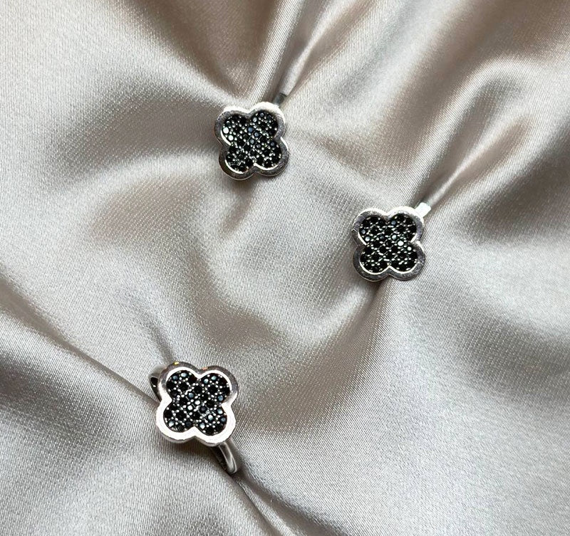 Сет из серебра с золотыми вставками с ониксом