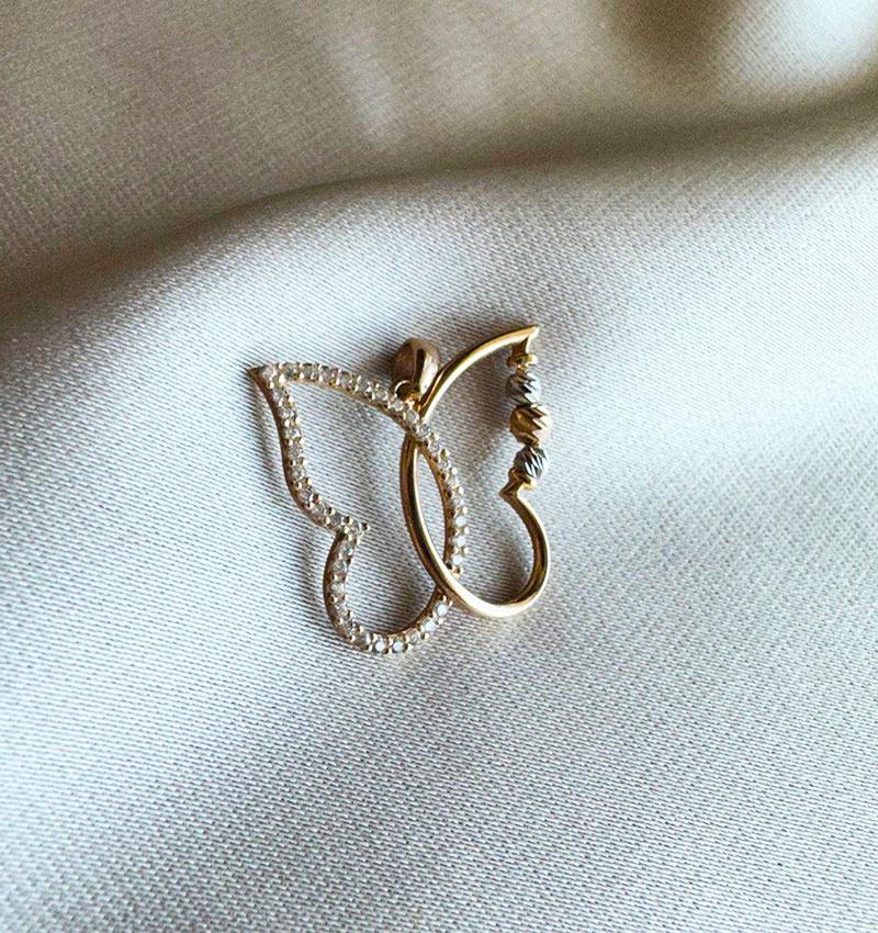 Подвеска из розового золота