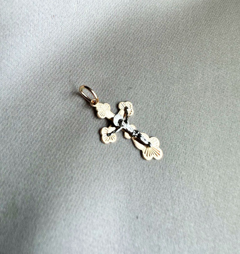 Rose gold cross