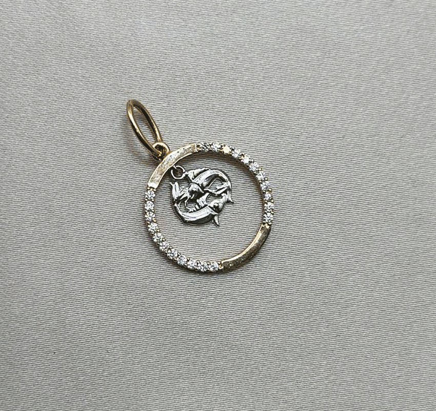 Rose gold pendant