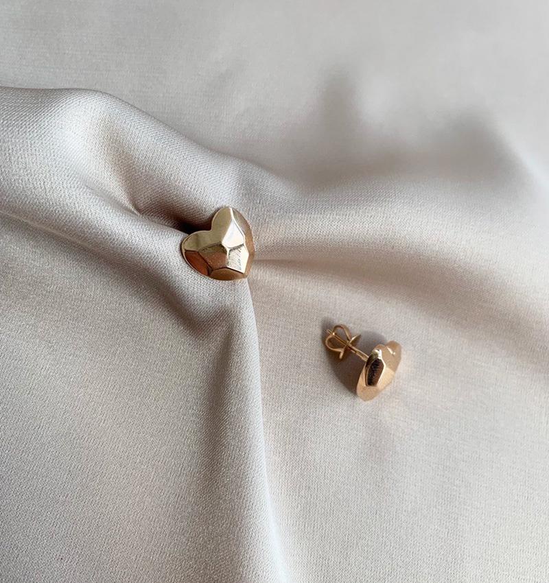 Серьги из розового золота