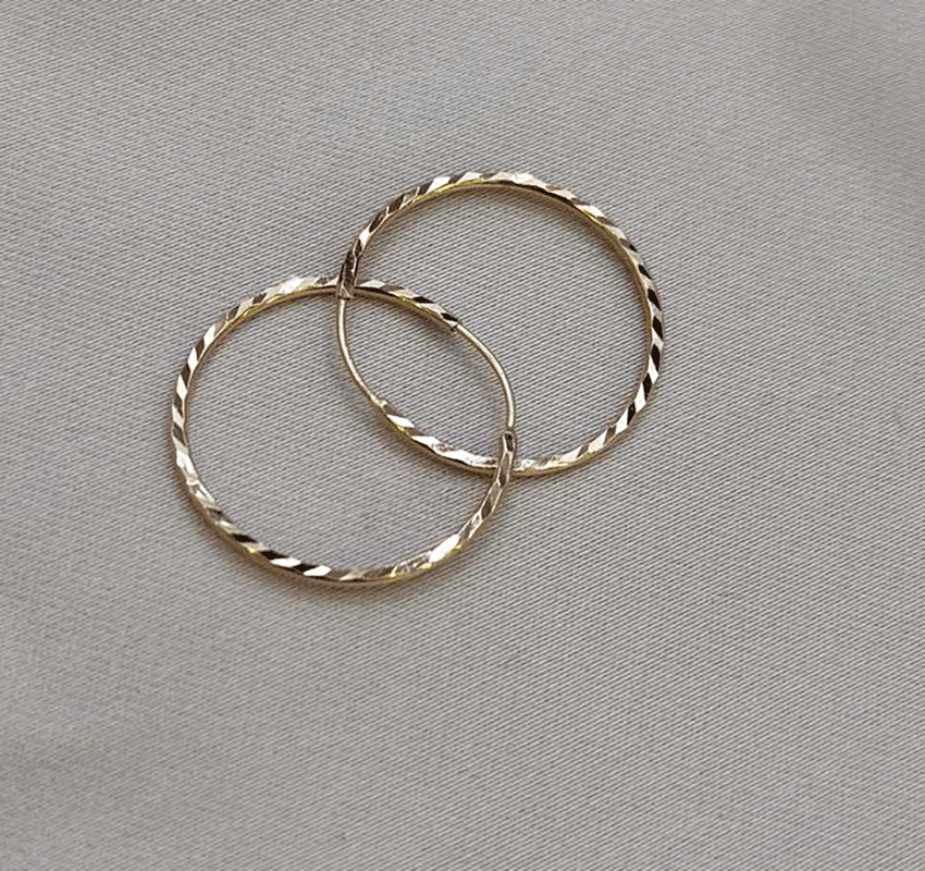 Серьги из розового золота