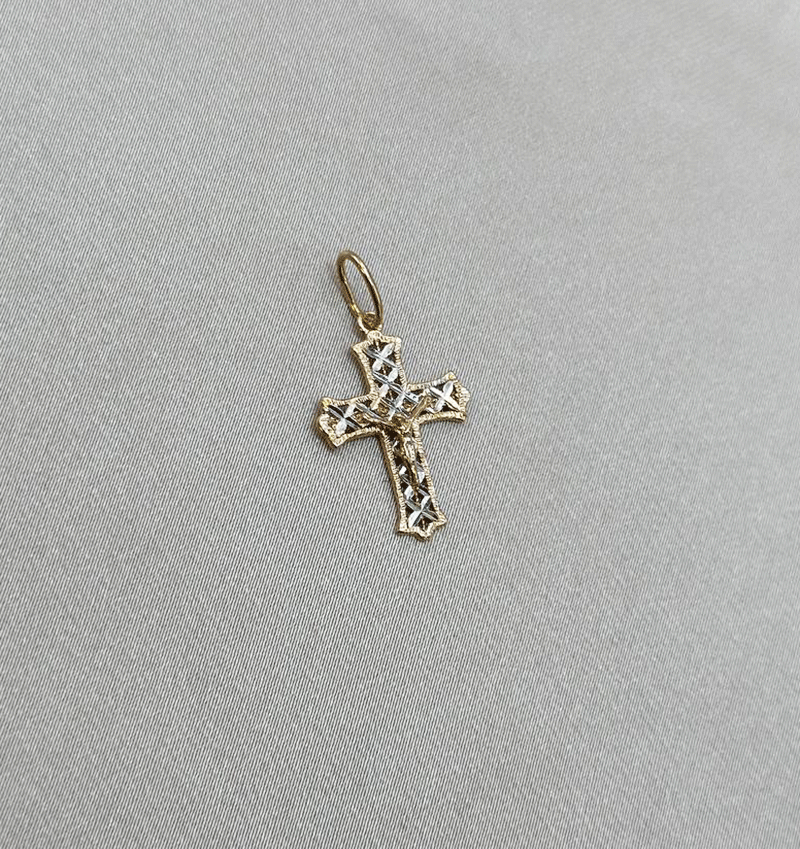 Rose gold cross pendant