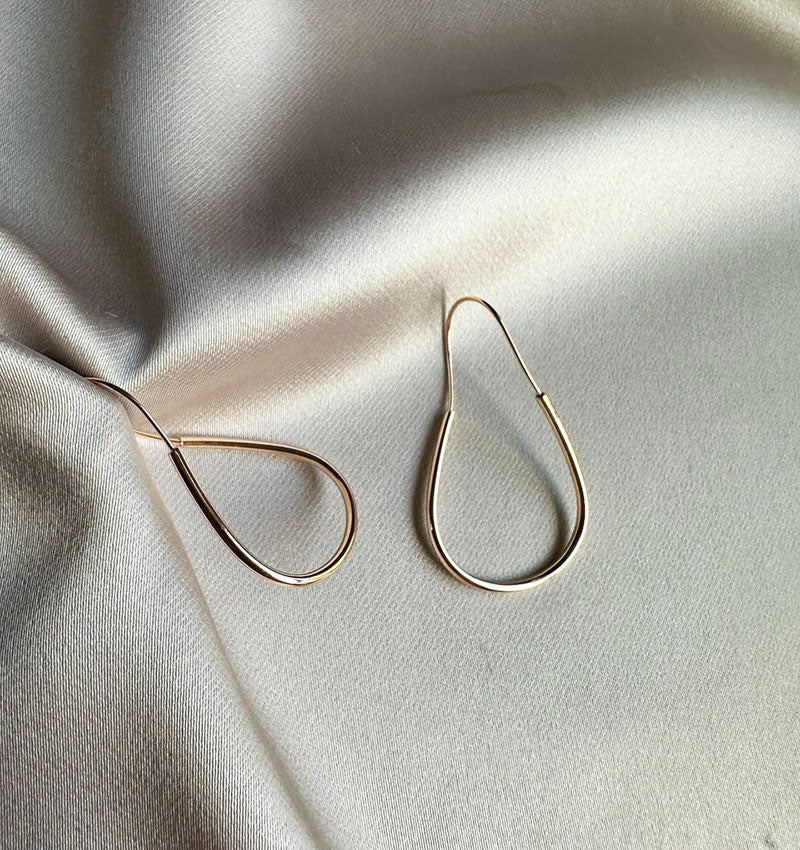 Серьги из розового золота
