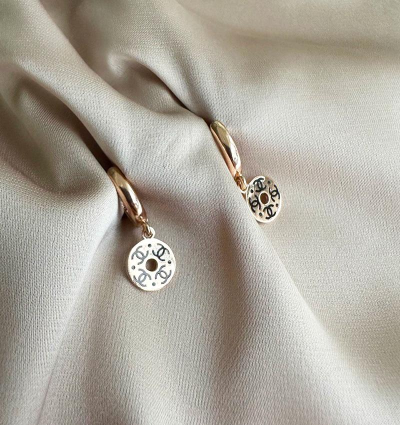 Серьги из розового золота