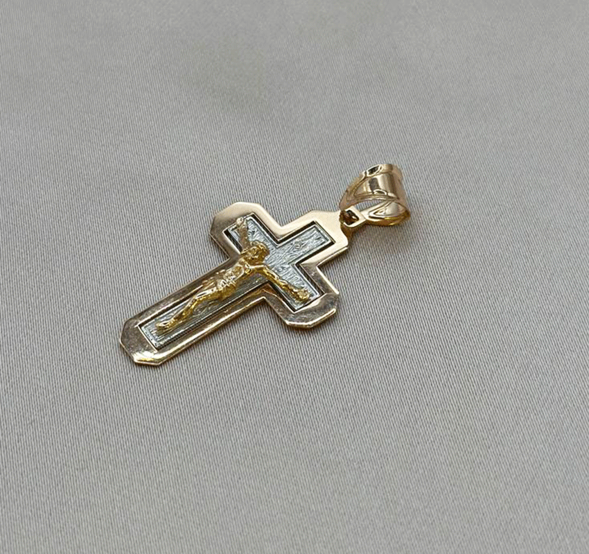 Rose gold cross