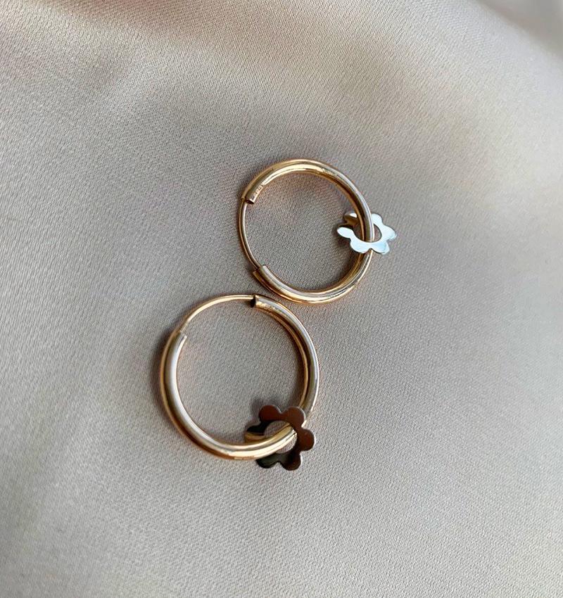 Серьги из розового золота