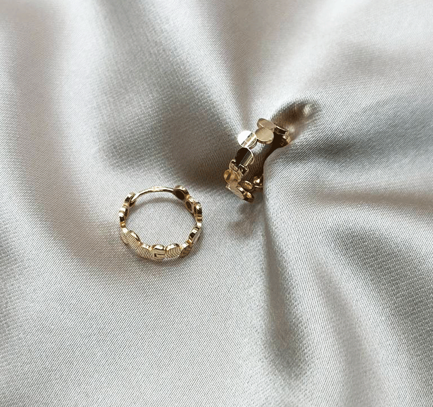 Серьги из розового золота