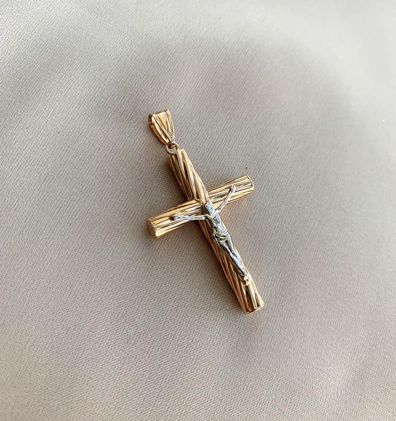 Rose gold cross