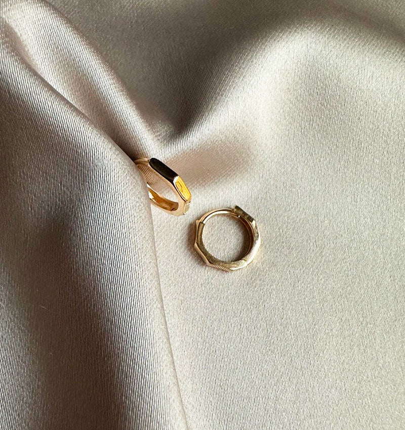 Серьги из розового золота