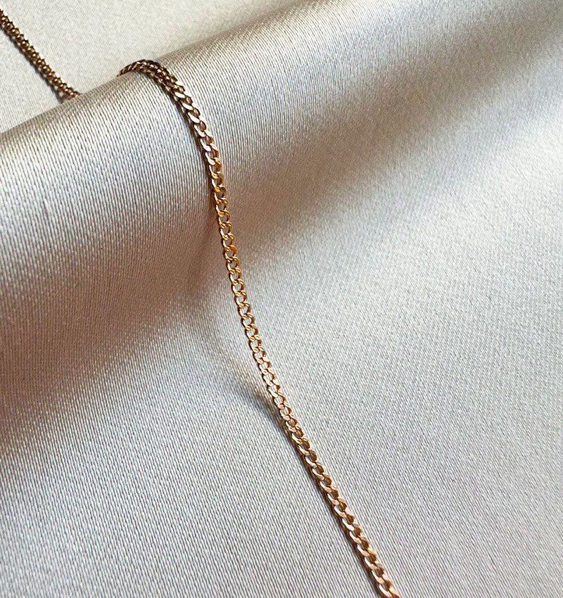 Цепь из розового золота