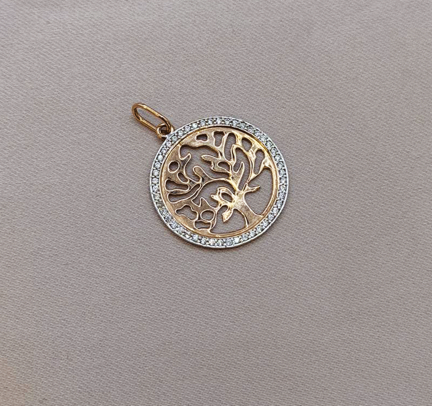 Rose gold pendant