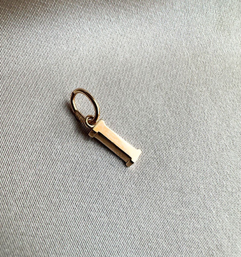 Rose Gold Letter Pendant