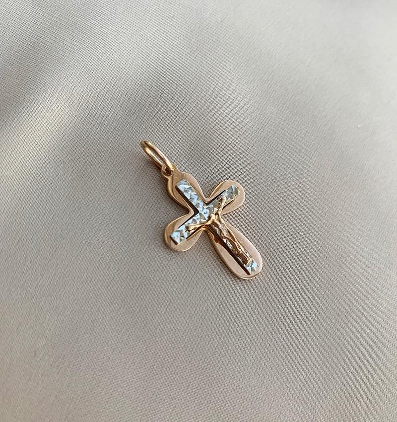 Rose gold cross