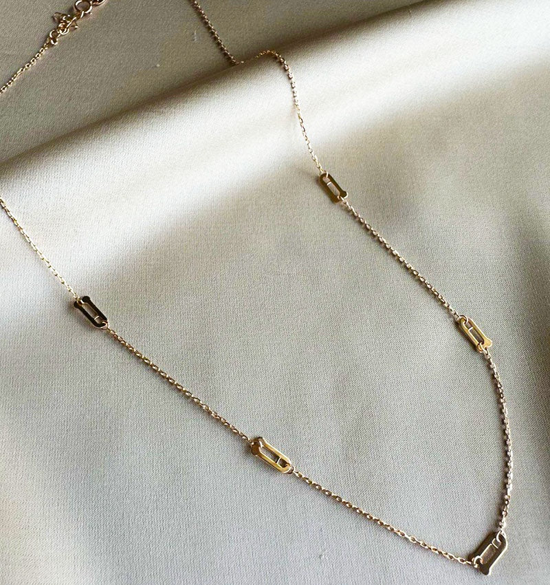 Rose gold necklace