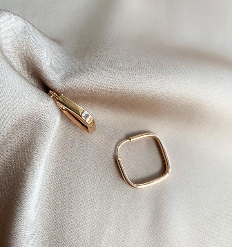 Серьги из розового золота