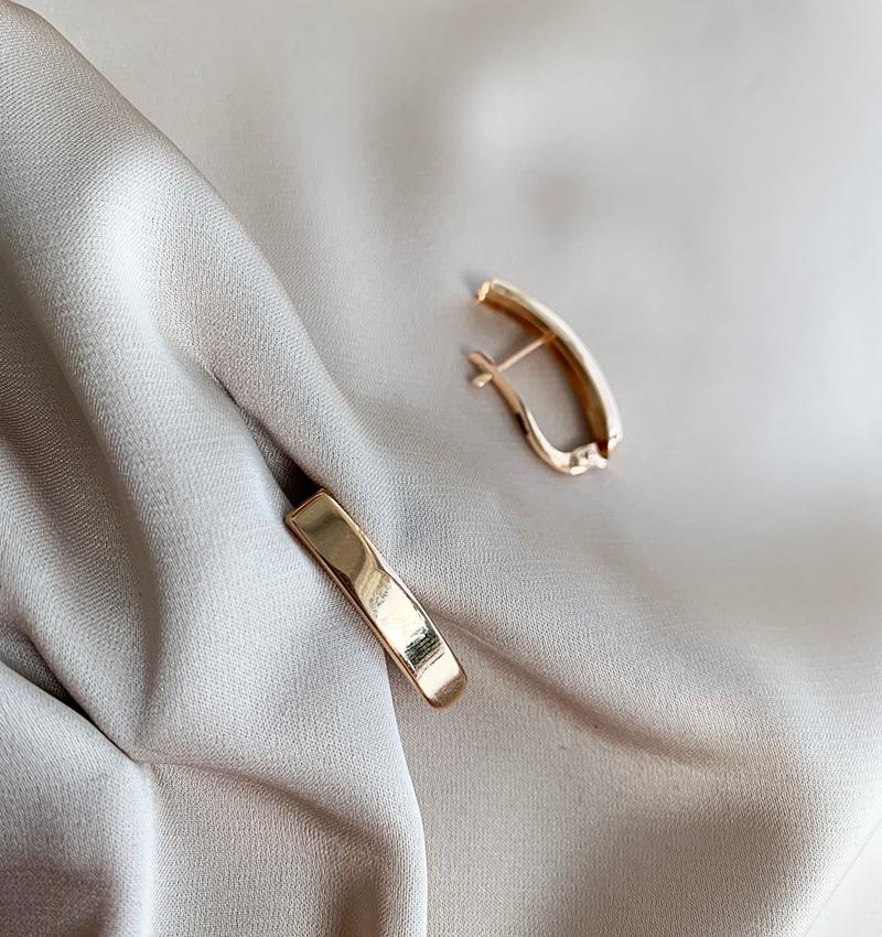 Rose gold earrings