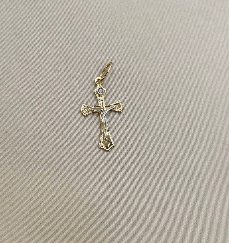 Rose gold cross pendant
