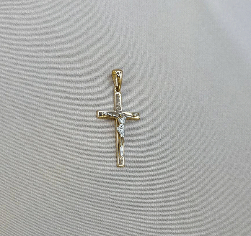 Cruciuliță din aur roz
