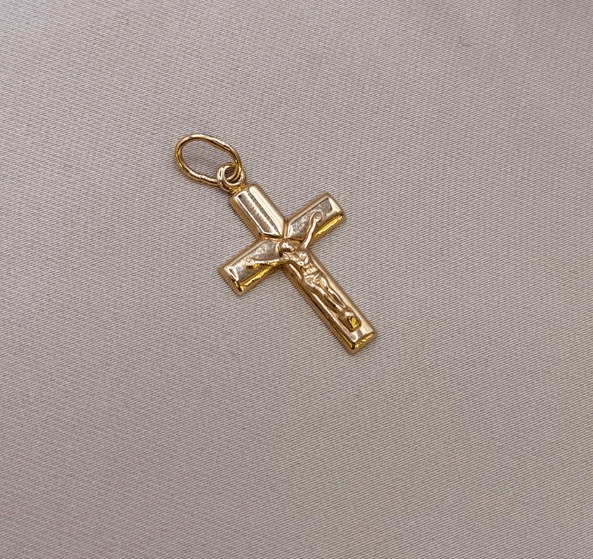 Rose gold cross