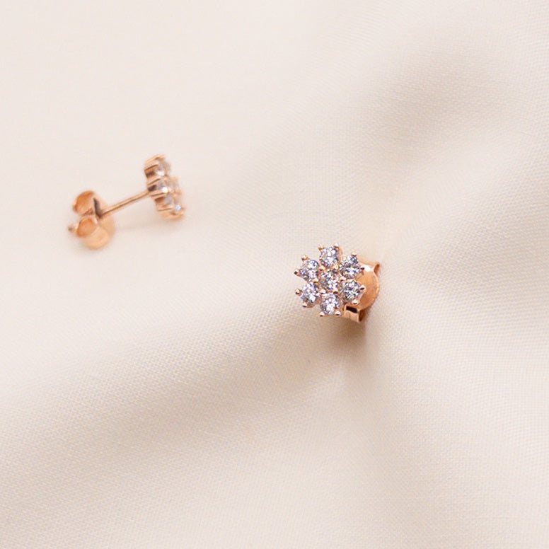 Серьги из розового золота
