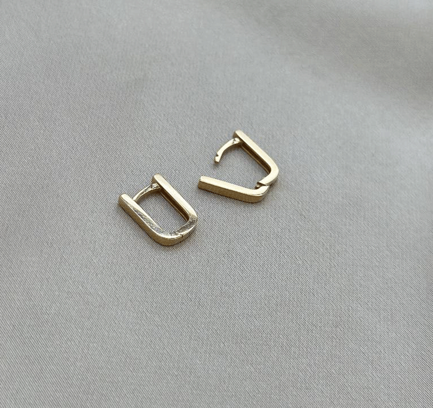 Серьги из розового золота