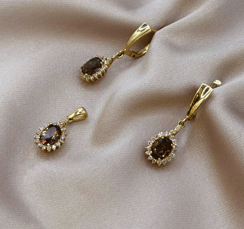 Сет из розового золота