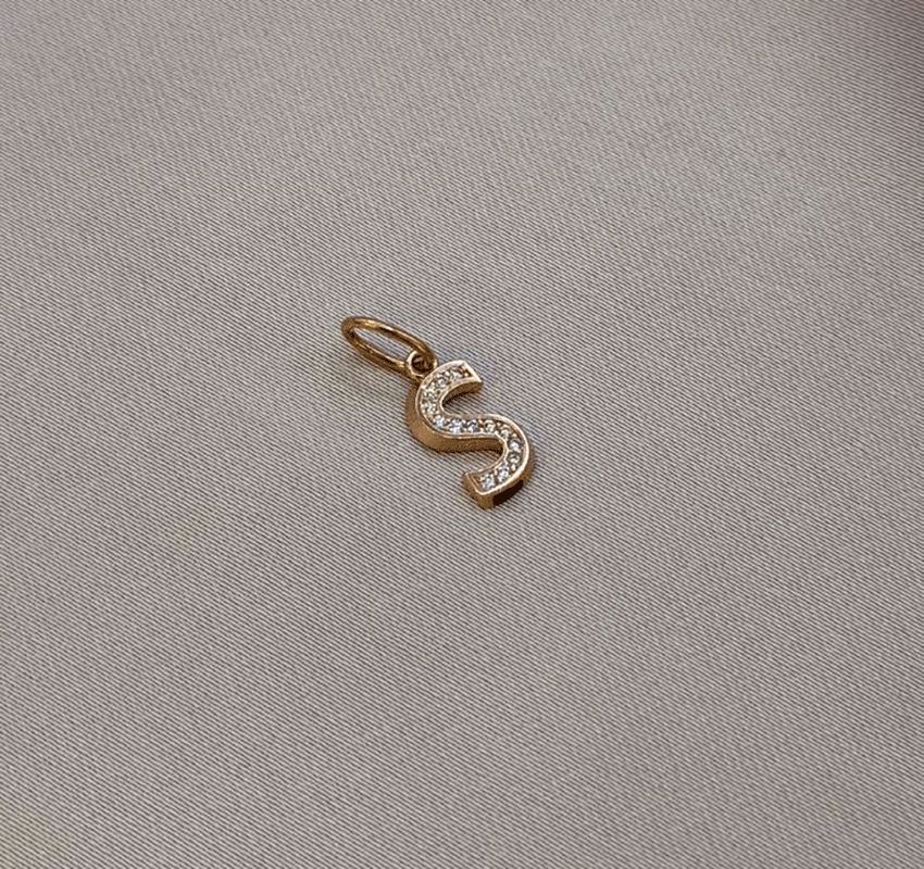 Rose gold cross pendant