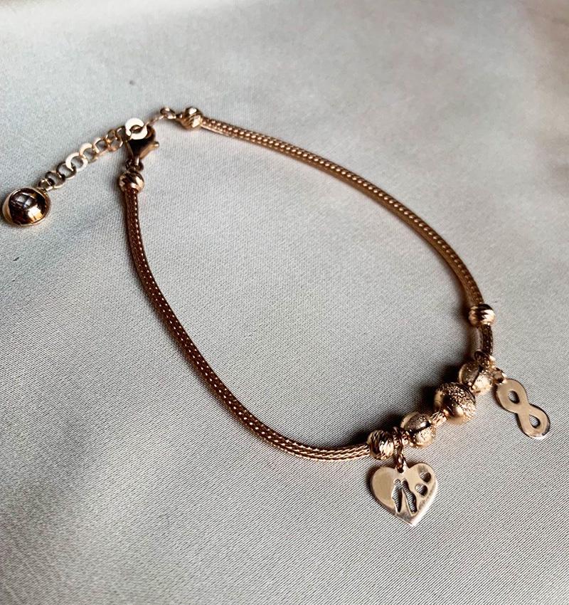 Браслет из розового золота