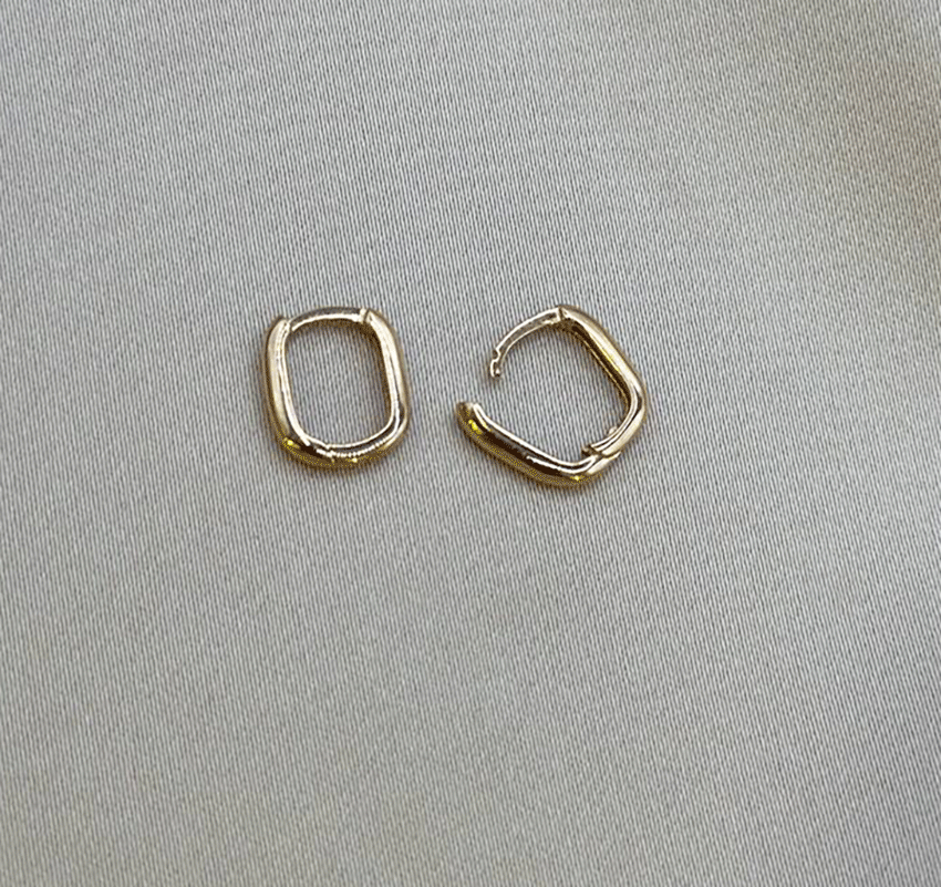 Серьги из розового золота