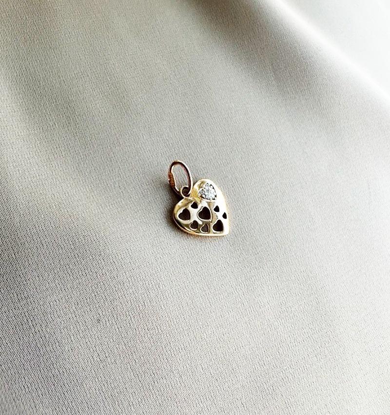 Подвеска из розового золота