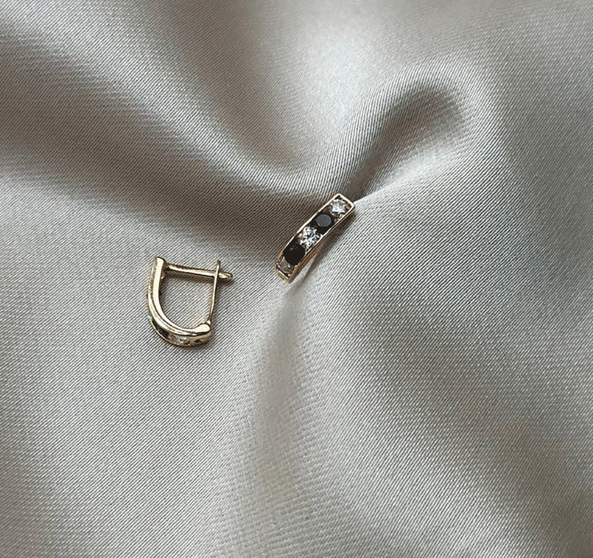 Серьги из розового золота