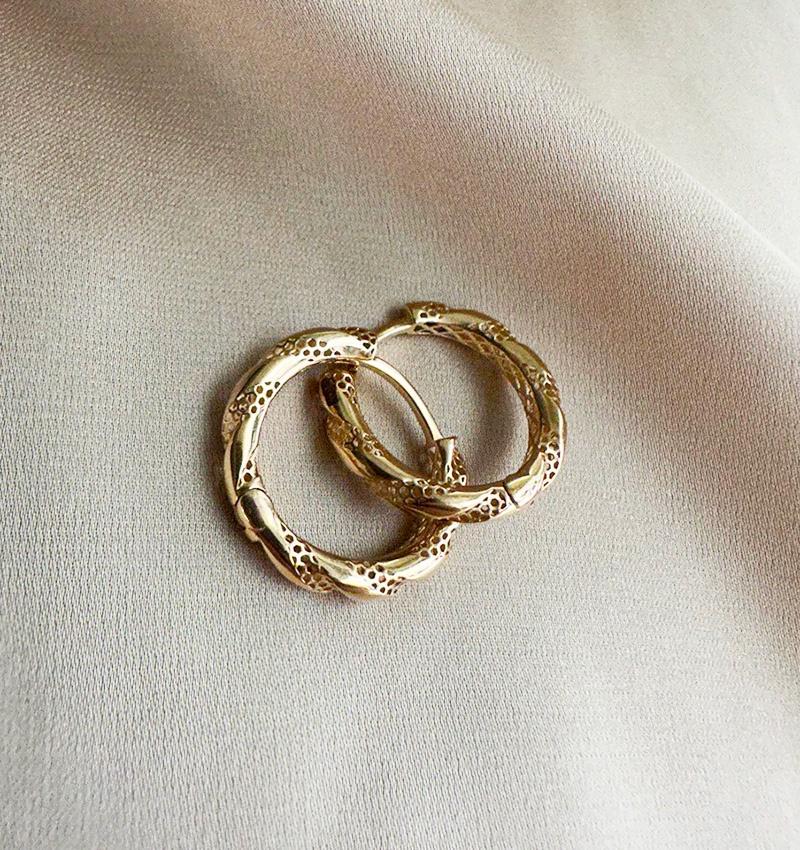 Rose gold earrings