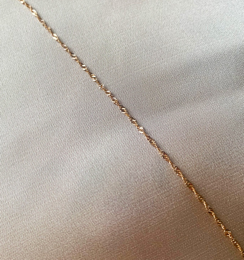 Цепь из розового золота