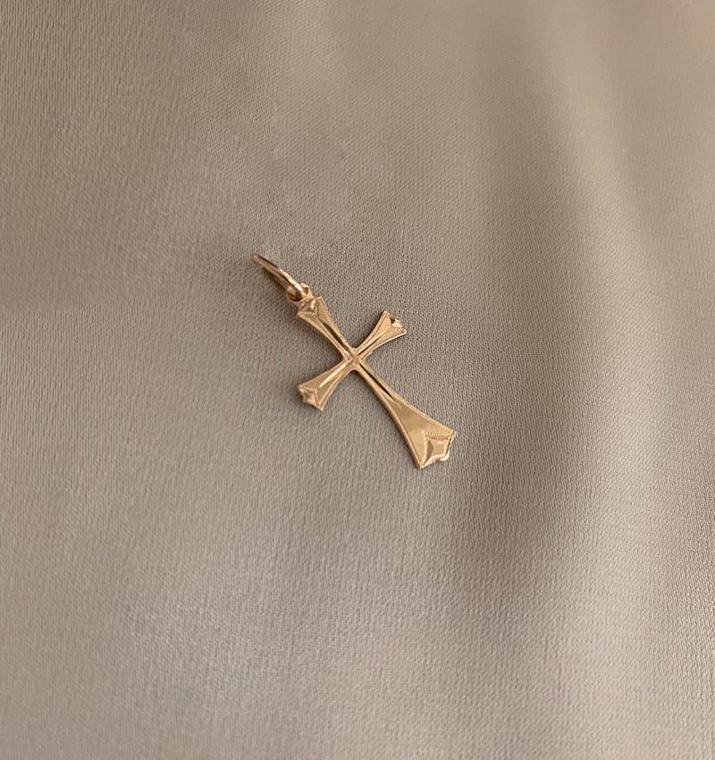 Rose gold cross