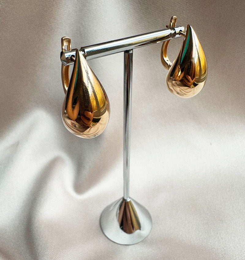 Серьги из розового золота