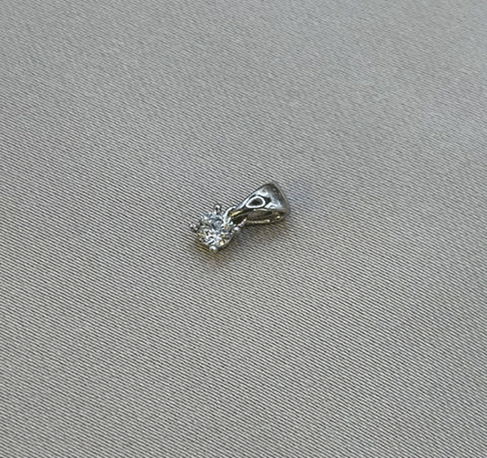 Pendentiv din aur alb cu zirconiu