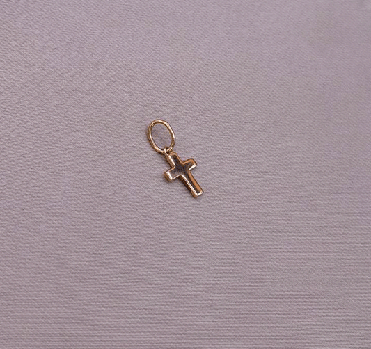 Крестик из розового золота