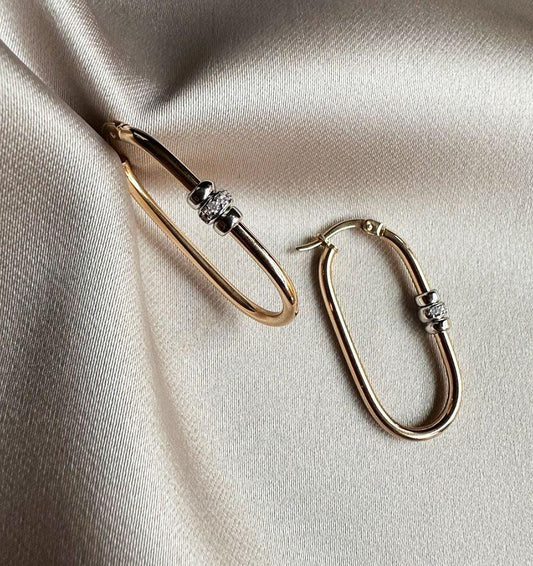 Серьги из розового золота