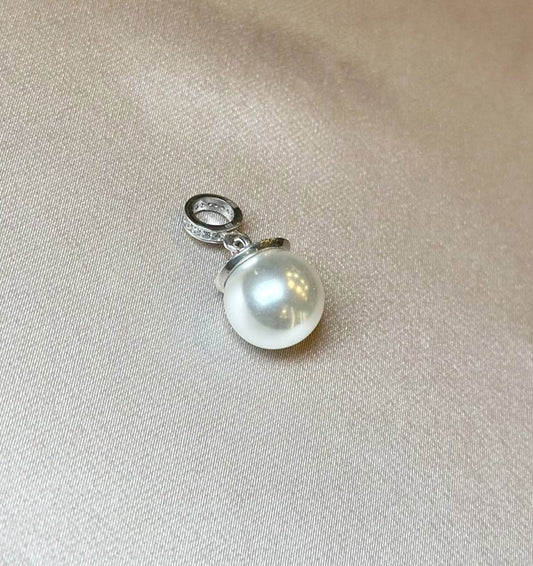 Pandantiv din argint cu zirconiu și perle