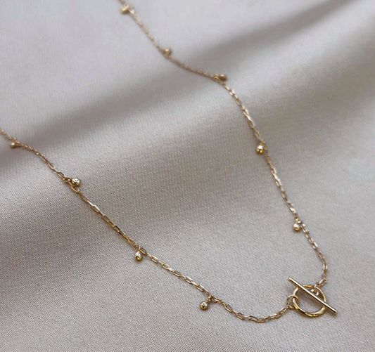 Колье из розового золота