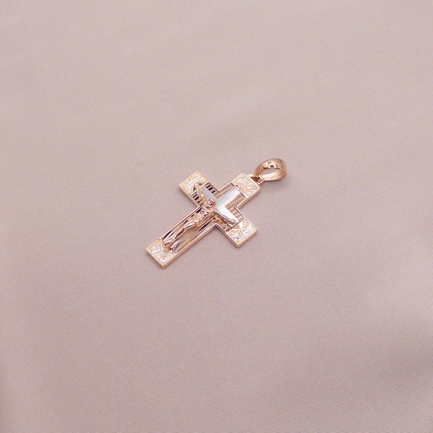 Rose gold cross